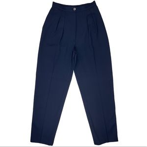 Valentino Navy Wool Vintage Pants